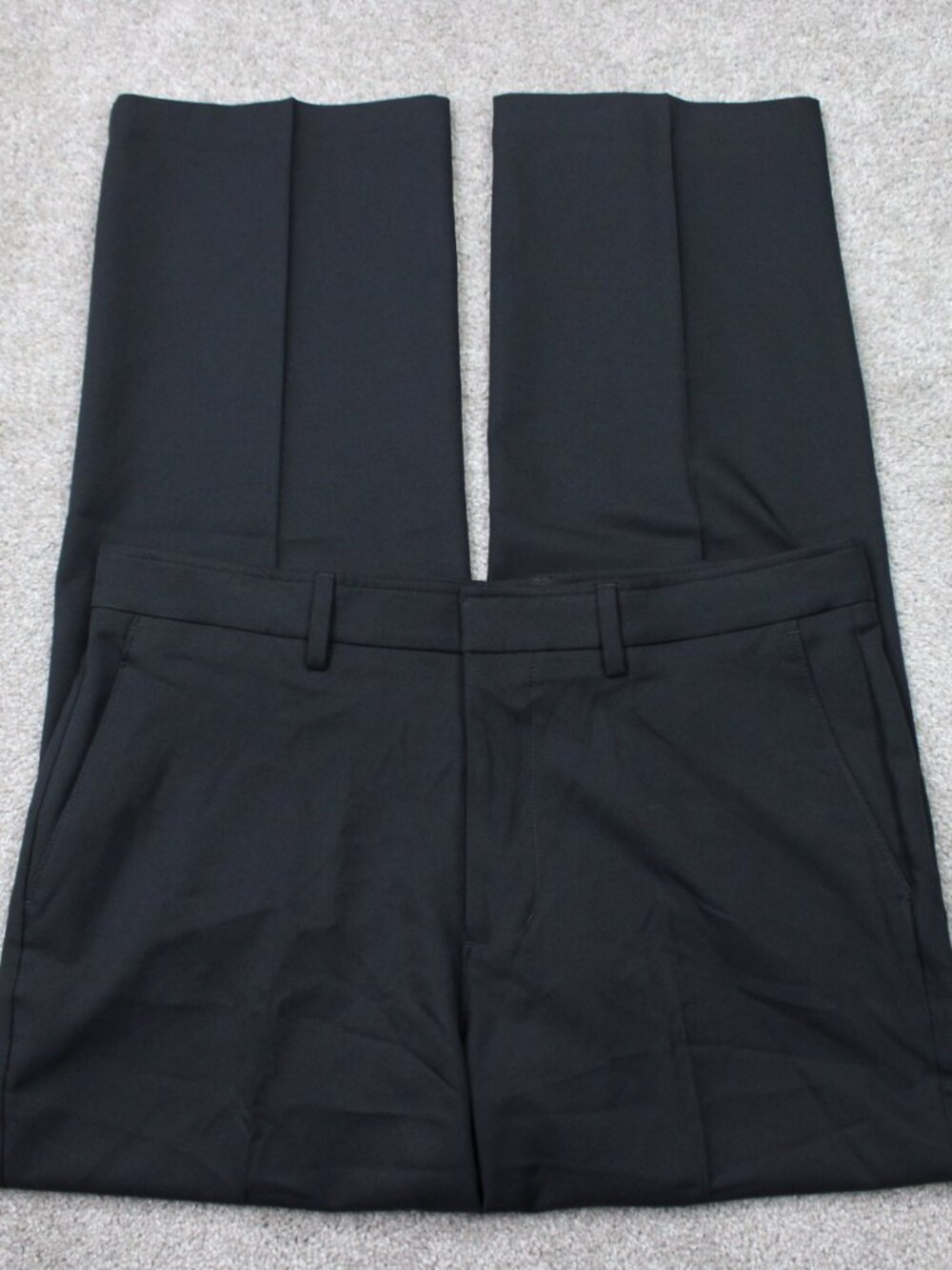 Haggar Standards Pant NWT Men 34x30 Black Super Flex Waistband Wrinkle Resistant